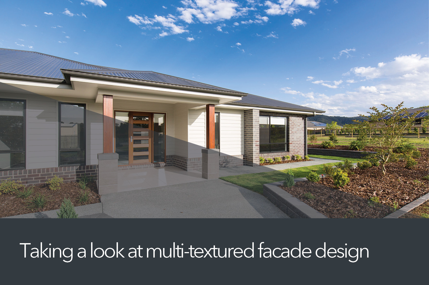 Taking a look at multi-textured facade design