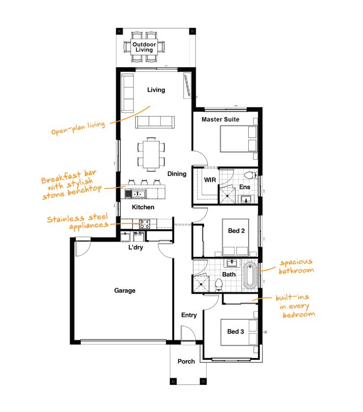 Drhomes Brisbane Home Builder, 16 Wide House Plans